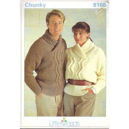 Men's and Women's Chunky Knit Sweater by Littlewoods