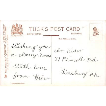White Heather : Tuck Oilette 9485 "Sprig o' Heather"