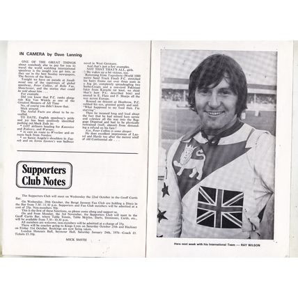 Reading Speedway 1975. ( 9 PROGRAMMES JOB LOT)