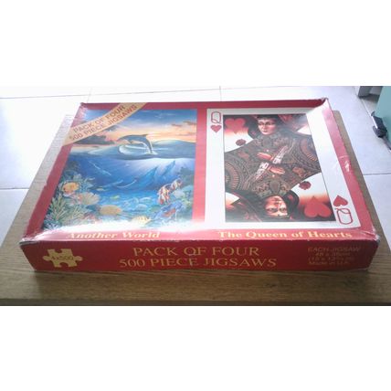 PACK OF FOUR JIGSAW PUZZLES (4 x 500 Pieces)