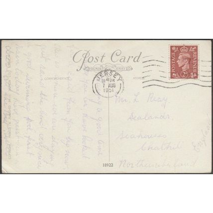 The Bathing Pool, Havre-des-Pas, Jersey, 1951 - Salmon Postcard