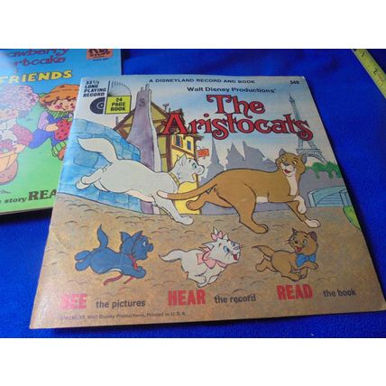 STRAWBERRY SHORTCAKE & The ARISTOCATS! Book & Record Sets $20.00 shipped!!