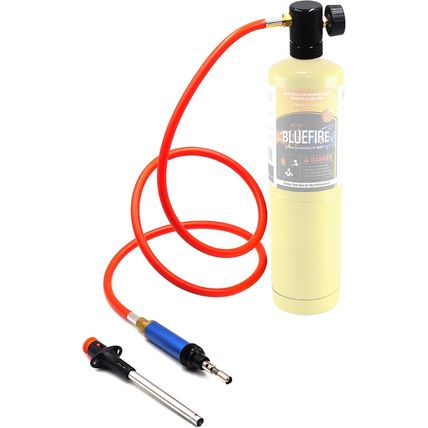 BLUEFIRE Propane/Map Gas Soldering Torch Head Multi-Function Kit with 3' Hose |