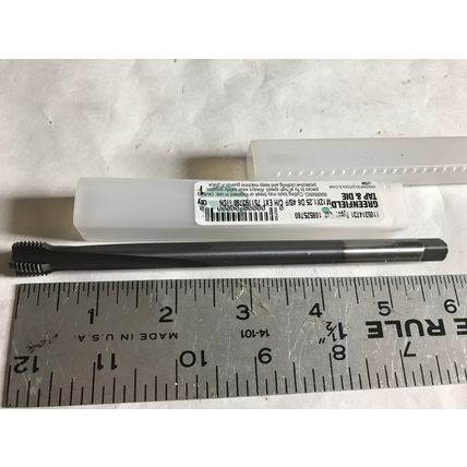 GREENFIELD GTD M12 X 1.25 HSS-E 4S/F METRIC COOLANT TAP,GTD M12X1.25 HSS-E,EQ