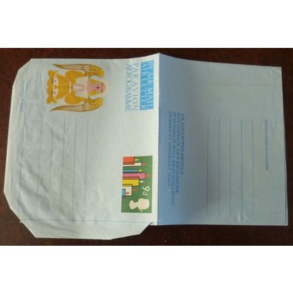 GB 1967 Christmas 9d Nativity Aerogramme Air Mail Letter postal stationery