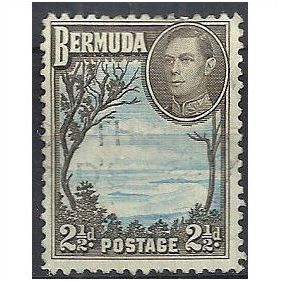 Bermuda 1943 SG113b 2 1/2d Pale Blue & Sepia-Black Fine Used ..