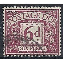 1959 D63 6d Purple Postage Due Very Fine Used ..