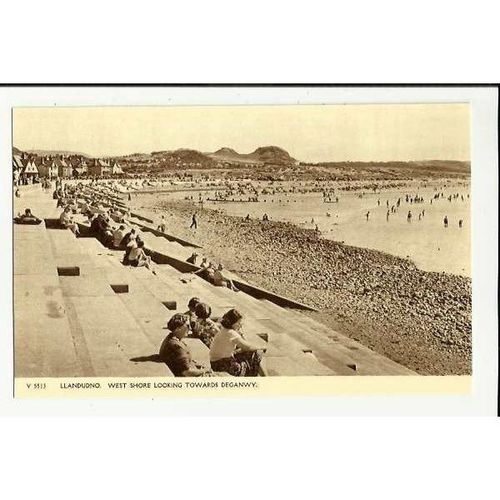 Wales LLANDUDNO West Shore Postcard by Photochrom (V 5513)