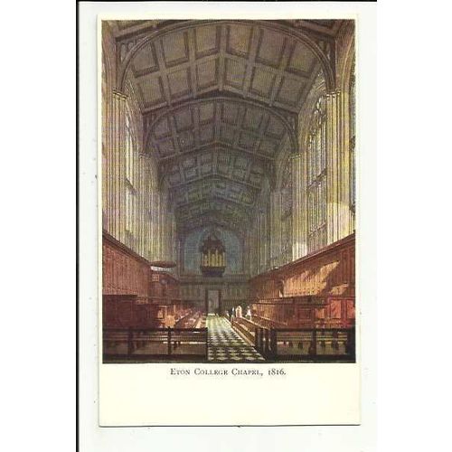 Berkshire ETON COLLEGE Chapel Art Postcard