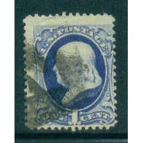 Used 182 1c Benjamin Franklin Average Fancy "N" in Box Cnx M00323