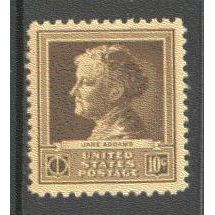 878 10c Jane Addams Fine MNH GA0384