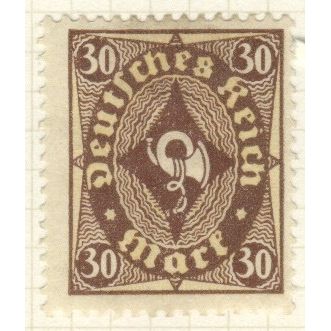 Germany 1922 - 30m brown - Posthorn - unused