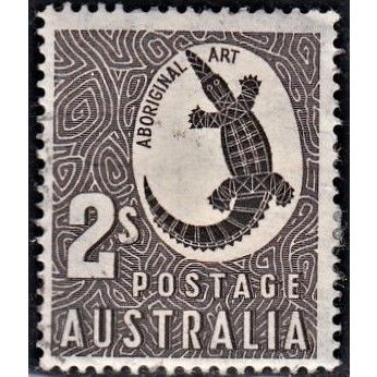 AUSTRALIA, 1948 2/- Aboriginal Art, SG 224 (Scott #212), used