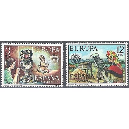 España 1976 Michel 2209 - 2210 Neuf ** Cote (2008) 2.25 € Europa CEPT Artisanat