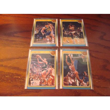 1988 Fleer, 4-Cards, All Star Team, BIRD/WILKINS/BARKLEY/STOCKTON