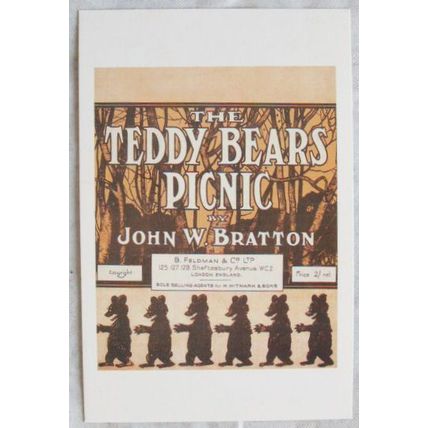c.1980s PC Teddy Bears Picnic Music Cover