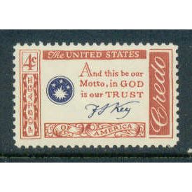 1142 4c Francis Scott Key Credo Fine MNH MA0230