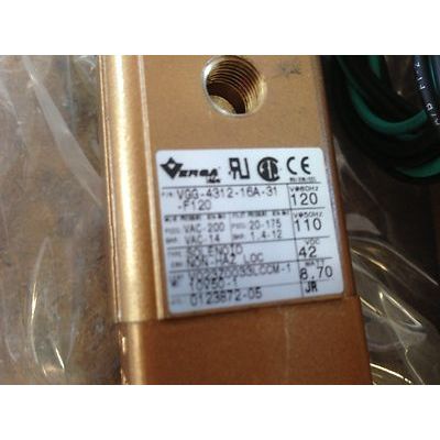 new VERSA VGG-4312-16A-31-F120 4-WAY PNEUMATIC SOLENOID VALVE,120VAC COIL,ET