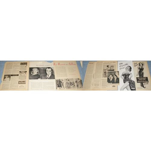 RITA HAYWORTH 52x Clippings 1949-1953 +recent