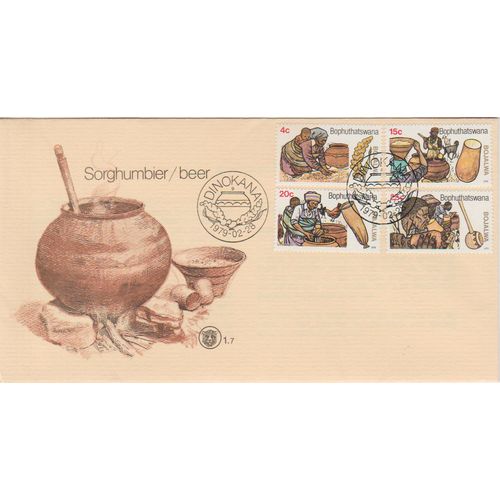 Bophuthatswana 1979 Beer Making First Day Cover see other listings