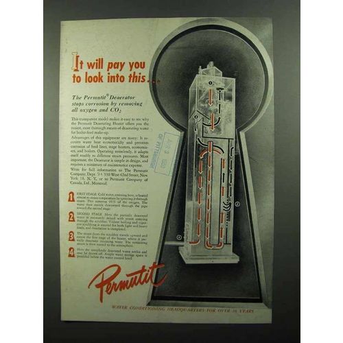1950 Permutit Deaerating Heater Ad - It Will Pay You