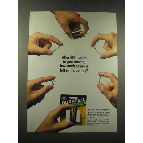 1990 Duracell Battery Ad - How Much Power is Left