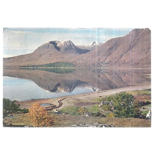 BEINN ALLIGAN & LOCH TORRIDON, Wester Ross used postcard J.Arthur Dixon c.1971 =