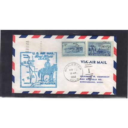 1st Flight McAlester, OK. (Stamp/A) CV42892
