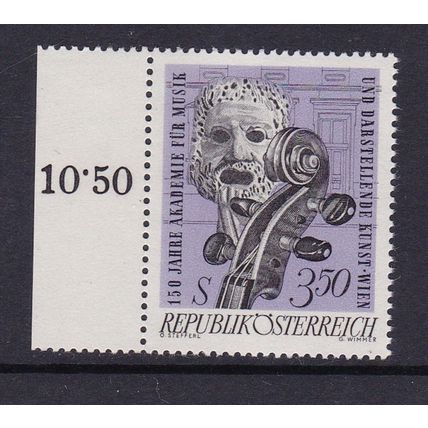 AUSTRIA 1967 150th ANNIV MUSIC ACADEMY MNH SG1513