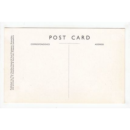 Knowsley Hall Nr Liverpool Merseyside Postcard B