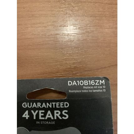 1x Duracell 16 Pack Hearing Aid Batteries Size 10