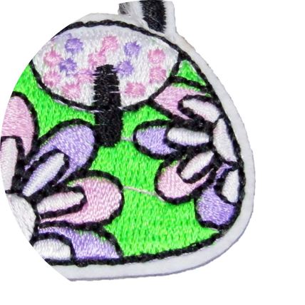 Hand Bag Iron On Patch Purse Flowers Badge Motif Patches Decoration Fun P362
