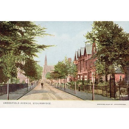 Greenfield Avenue - STOURBRIDGE - Worcs - 1905 Original Postcard (ED230)
