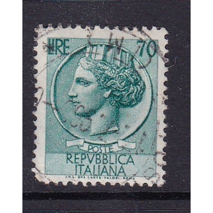 ITALY 1953 70L 17 x 21mm USED SG901