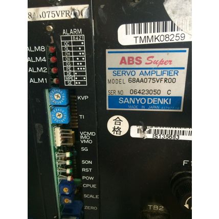 SANYO DENKI 68AA075VFR00 ABS SUPER SERVO AMPLIFIER PRS-1873D,RA11D25602,CP