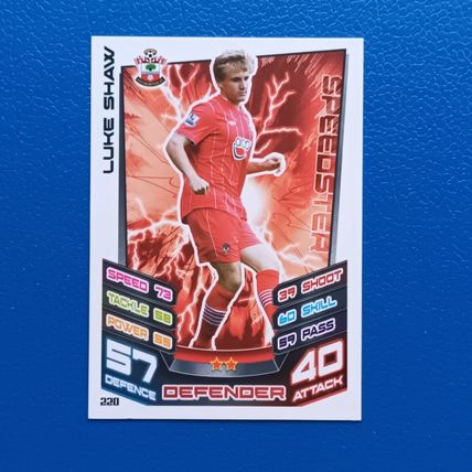LUKE SHAW ROOKIE 2012-13 Topps Match Attax Premier League #220