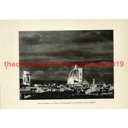Florence (Firenza), Campanile, Italy, Book Illustration (Print), 1935