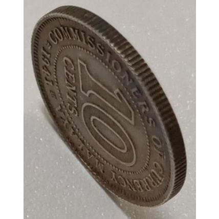 George VI King & Emperor (1936-1952) SILVER 10-cent natural toned coin by Royal