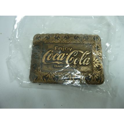 Vintage 1970's Enjoy Coca-Cola Brass Belt Buckle*