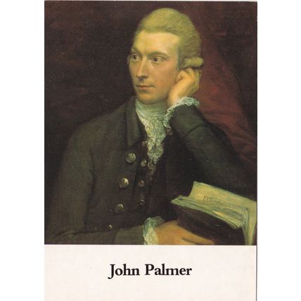 John Palmer By Thomas Gainsborough Bath Postal Museum Postcard unused VGC