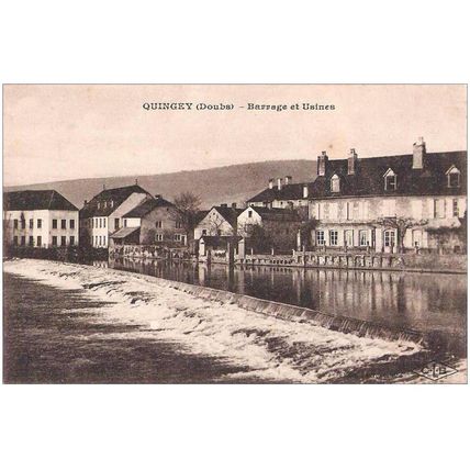 25 - QUINGEY - BARRAGE ET USINES