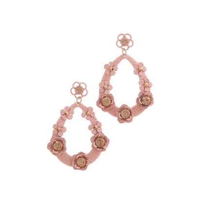 Floral Post Drop Earring