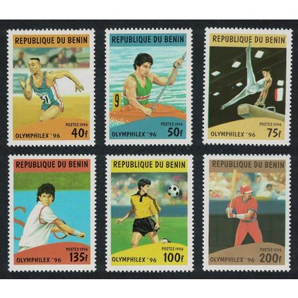 Benin Olymphilex '96 Olympics and Sports Atlanta 6v 1996 MNH SG#1400-1405