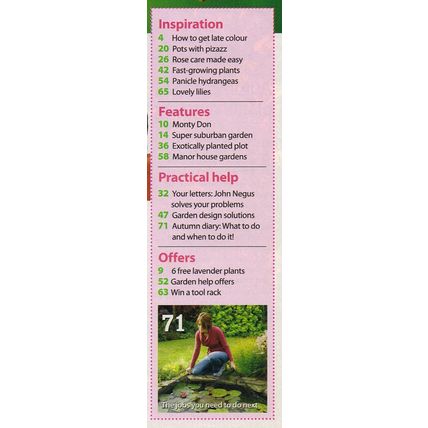 Woman's Weekly Gardening Magazine Autumn September 2010 Living Series