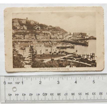 vintage postcard Pavilion & Vane Hill, Torquay