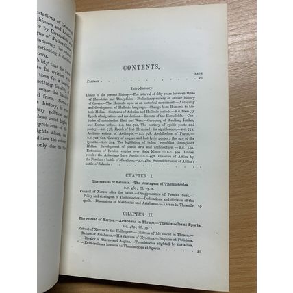 RARE* 1875 "THE AGE OF PERICLES - POLITICS & ARTS OF GREECE" VOL 1 BOOK (P5)