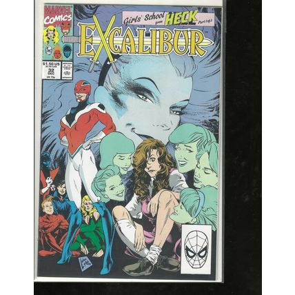 Excalibur, #32, Marvel Comic, 1990, Mid Grade