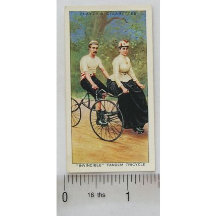 1939 John Player & Sons Cycling No. 15 Invincible Tandem Tricycle