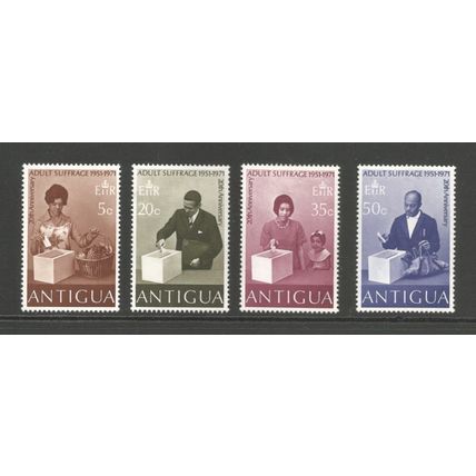 Antigua 1971 Adult Suffrage/Voting, mint set. SG296-9