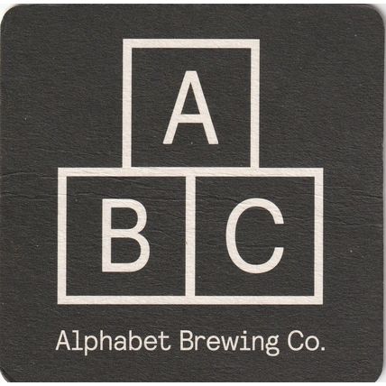 BEER MAT - ALPHABET BREWING CO (MANCHESTER) - (Cat No 001) - (2015)